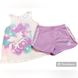 Wonder Nation Girls XXL Summer Pajama PJ’s Set Tank Shorts